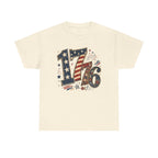 1776 Patriotic T-Shirt — American Flag Fireworks Independence Day Tee