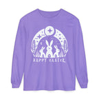 Unisex Happy Easter Rabbits & Stars Long Sleeve T-Shirt