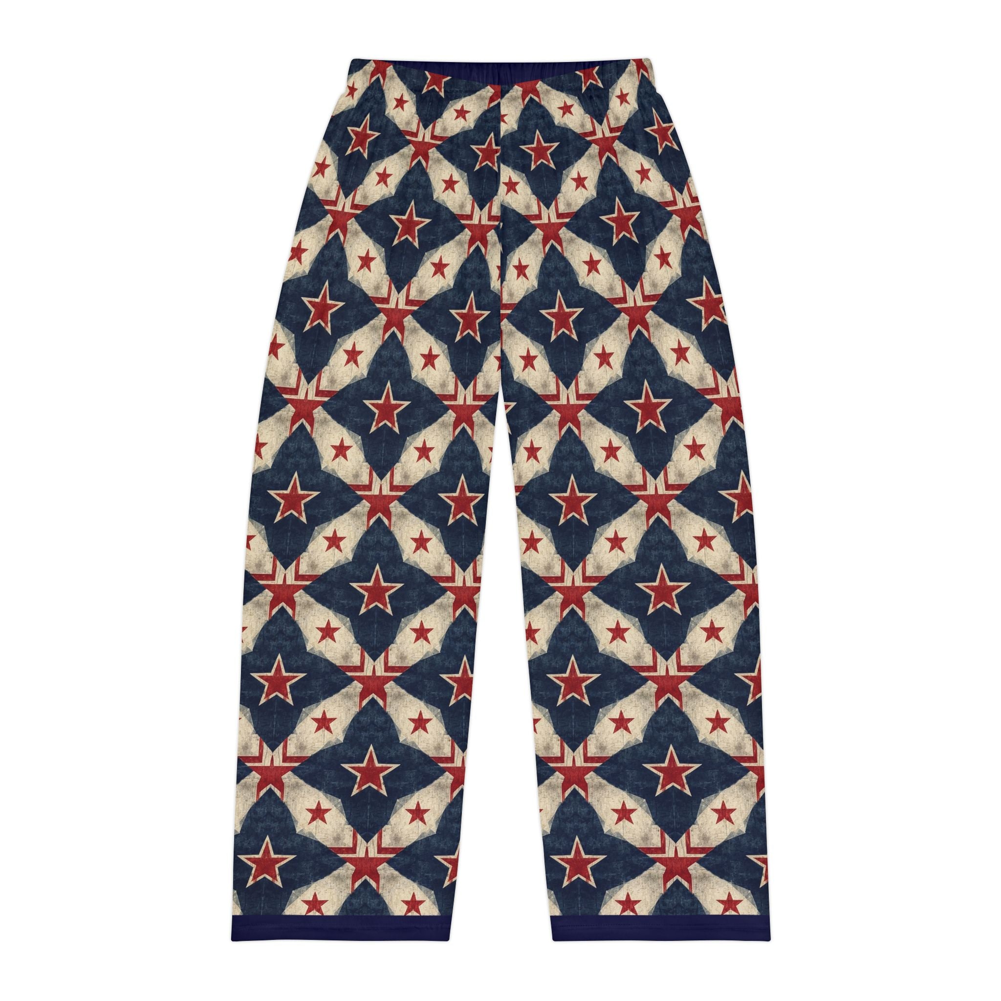 Patriotic Star Pattern Pajama Pants