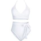 Plus Size High Waisted Two Piece Swimsuit