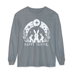 Unisex Happy Easter Rabbits & Stars Long Sleeve T-Shirt