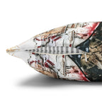 Abstract Patriotic Face Pillowcase — Artistic American Flag Decorative Pillow