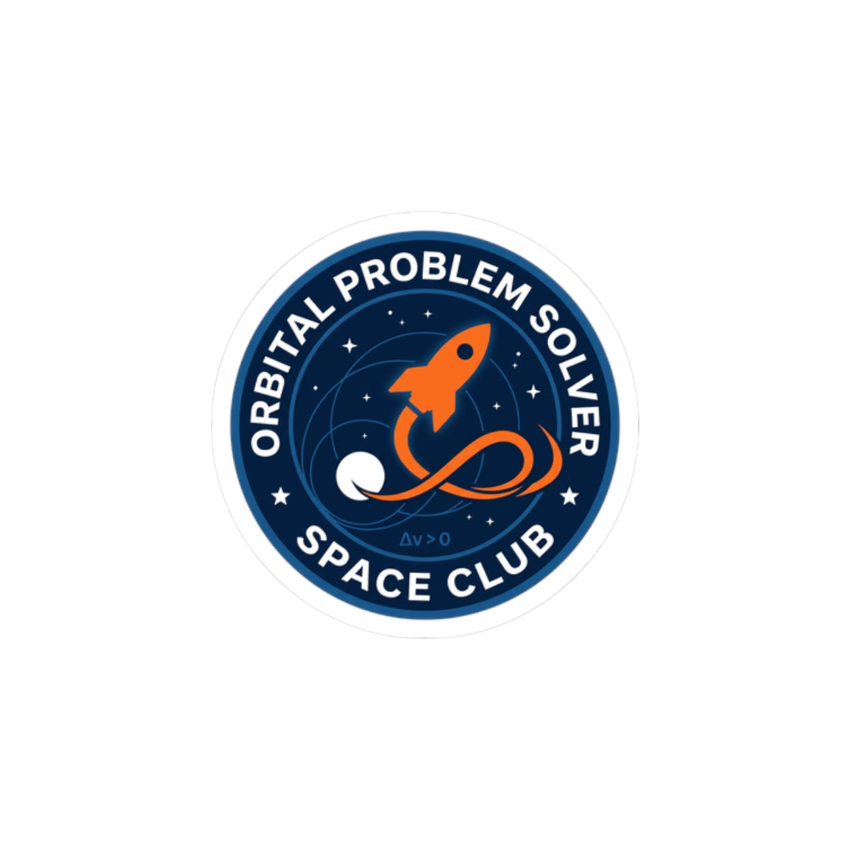 Orbital Problem Solver Sticker Space Club Rocket Mission Patch For Stem Fans
