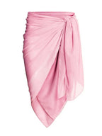 Pink Sexy One Piece Swimsuit Skirt Summer Women Backless Print Swimwear Beachwear Dress Cover Up Monokini Bath Suit