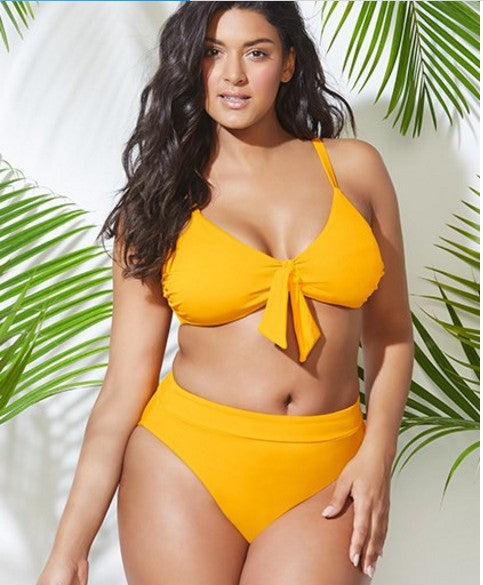 Plus Size Bow Tie Swimsuit