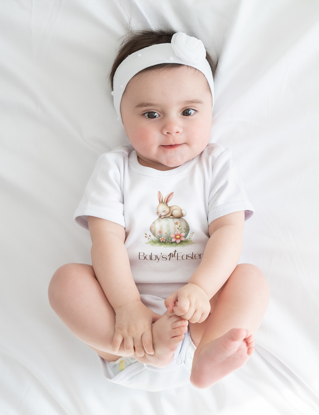 Infant Babys 1st Easter Onesie
