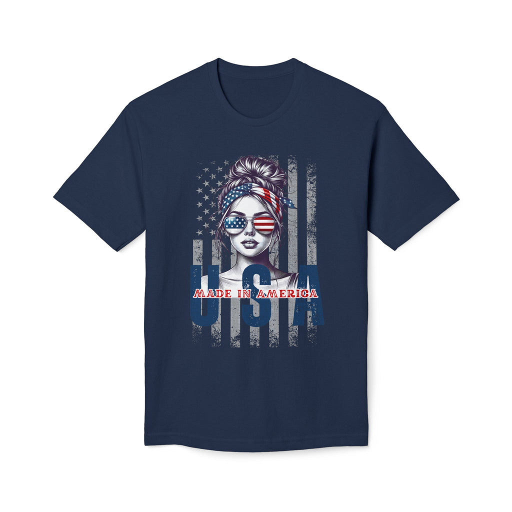 USA Flag Sunglasses T-Shirt — "Made in America" Patriotic Tee