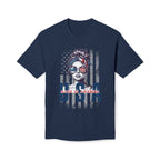 USA Flag Sunglasses T-Shirt — "Made in America" Patriotic Tee