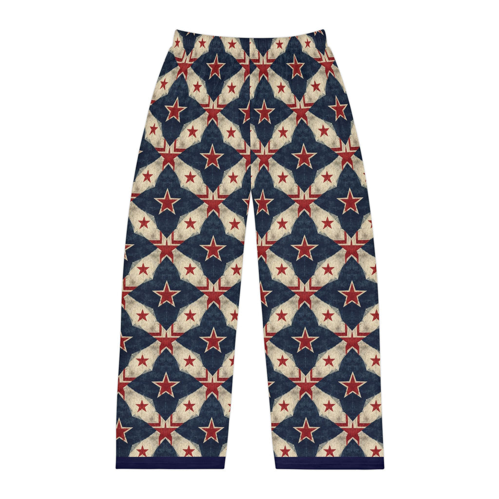 Patriotic Star Pattern Pajama Pants