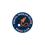 Orbital Problem Solver Sticker Space Club Rocket Mission Patch For Stem Fans