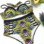 Plus Size Hollow-Out Push-Up Bikini Swimsuit