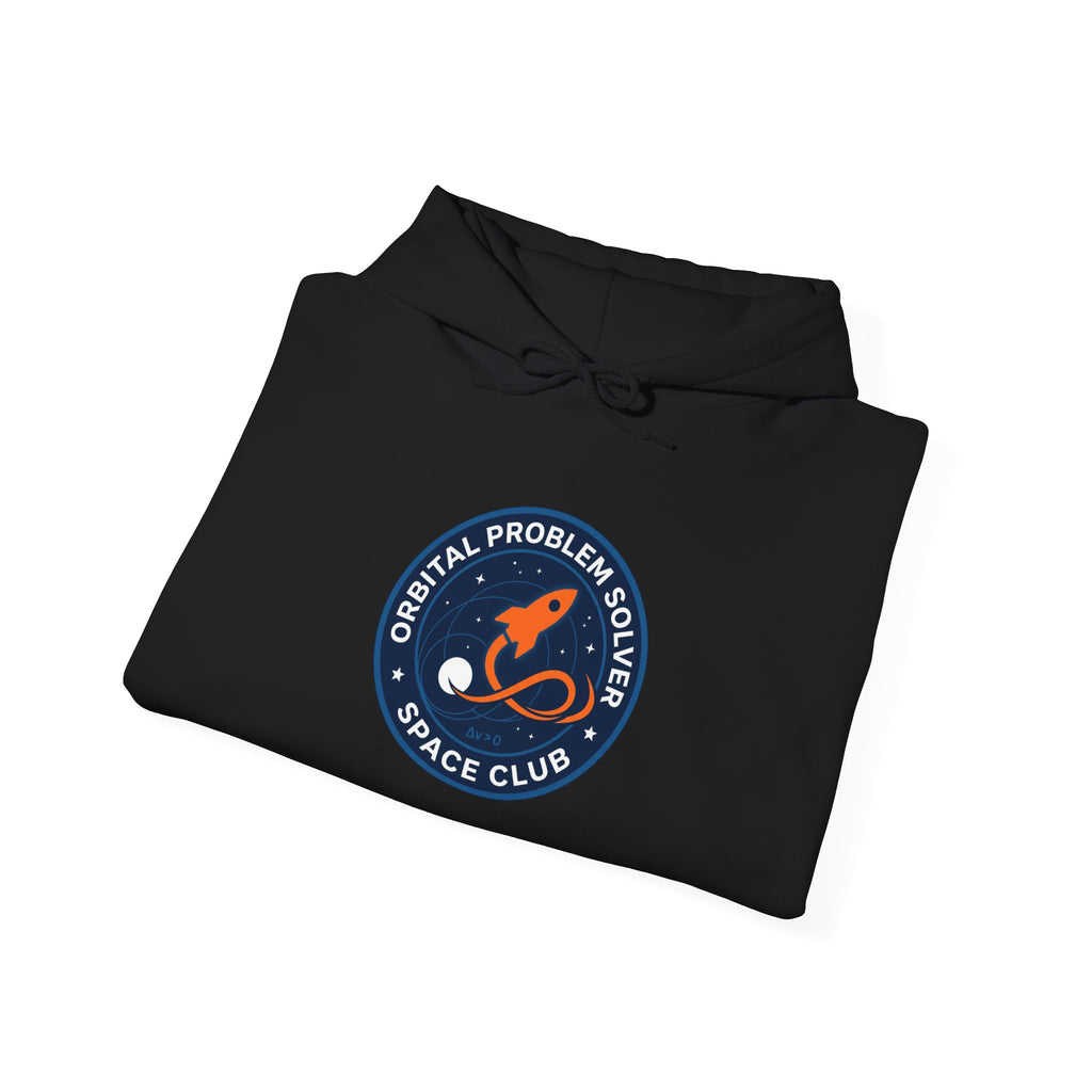Orbital Problem Solver Mission Patch Hoodie Space Astronaut Design