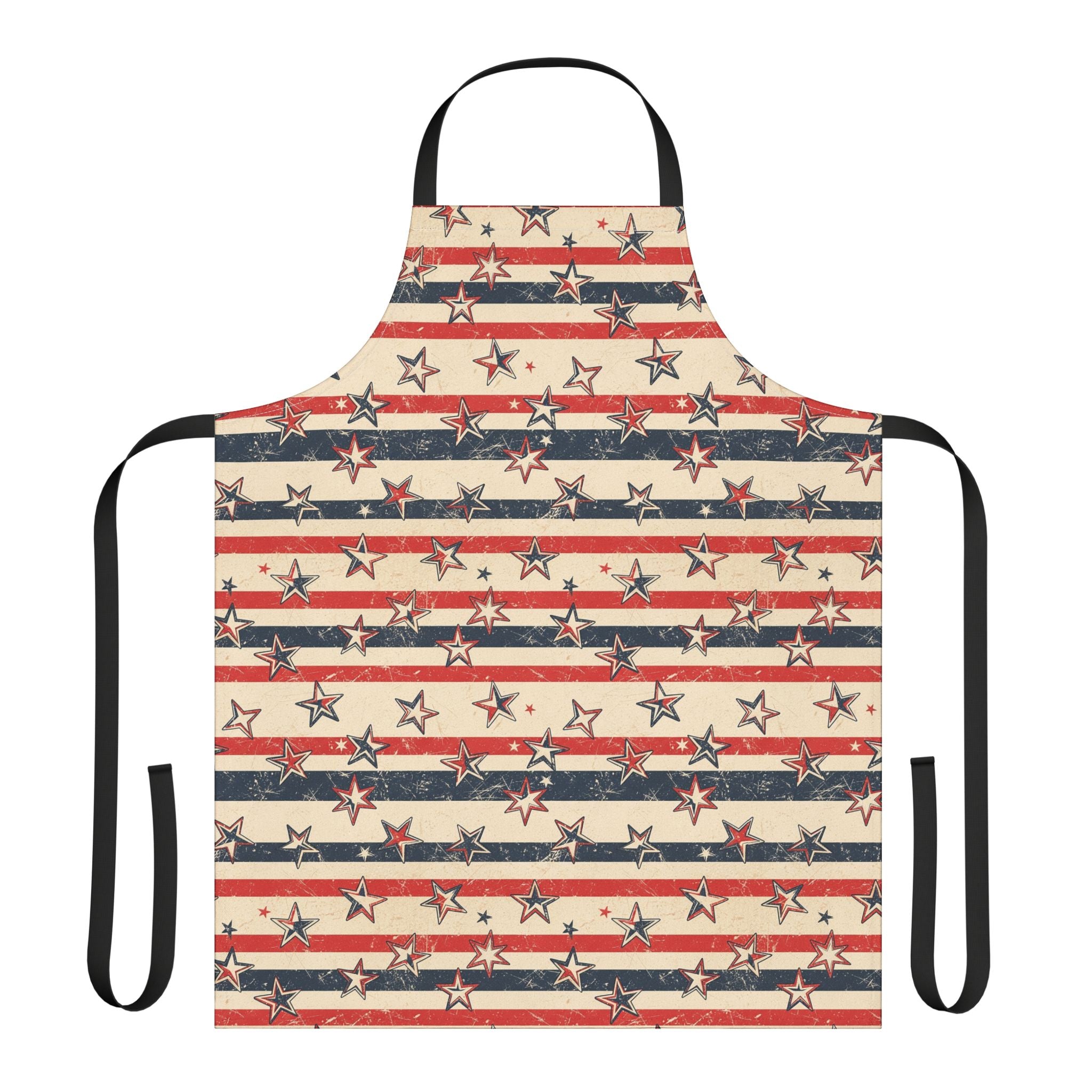 Vintage American Flag Apron — Stars & Stripes Patriotic Kitchen Apron