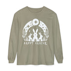Unisex Happy Easter Rabbits & Stars Long Sleeve T-Shirt