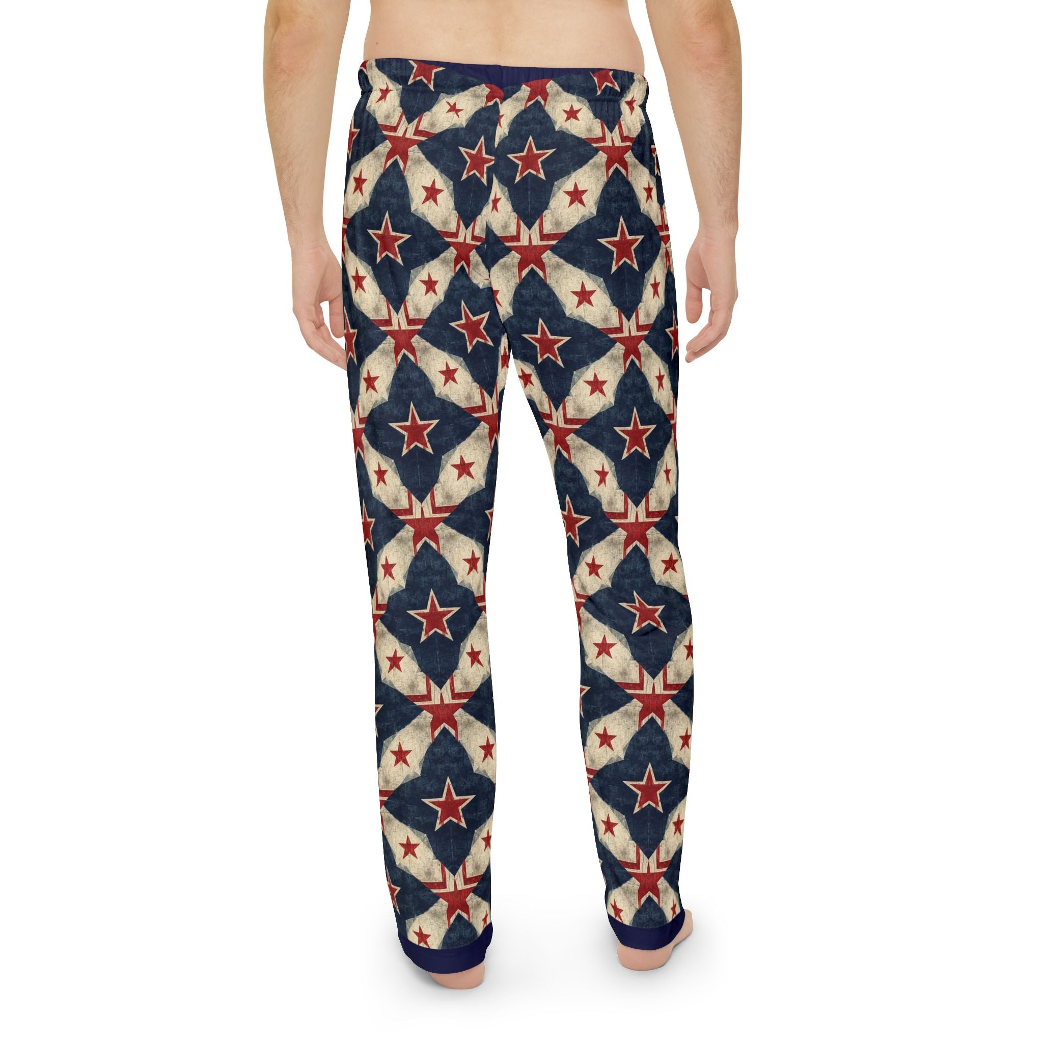 Patriotic Star Pattern Pajama Pants