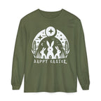 Unisex Happy Easter Rabbits & Stars Long Sleeve T-Shirt