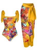 Women Bikini Set Floral Printed Ruffle Bikinis Strappy Bandage Swimwear Brazilian Biquini New Arrival Push Up Bathing Suit