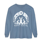 Unisex Happy Easter Rabbits & Stars Long Sleeve T-Shirt