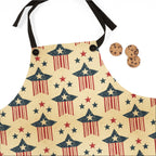Patriotic Stars & Stripes Apron – Vintage 4th of July Cooking Apron