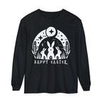 Unisex Happy Easter Rabbits & Stars Long Sleeve T-Shirt