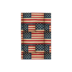 American Patchwork Flag Beach Towel — Vintage USA Stars & Stripes Patriotic Pool Towel