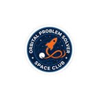 Orbital Problem Solver Sticker Space Club Rocket Mission Patch For Stem Fans