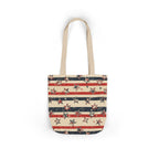 American Flag Canvas Tote Bag — Vintage Stars & Stripes Grocery Market Tote