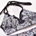 Plus Size Printed Bandana Bikini Swimsuit