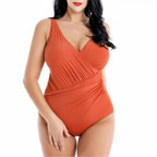 Plus Size Tropical Pinted One-Piece Swimsuit