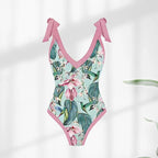 New one-piece women's swimwear digital printing French two-piece gauze skirt conservative swimsuit for women