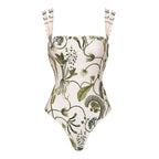 Elegant Baroque Floral Push‑Up Swimsuit Set