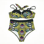 Plus Size Hollow-Out Push-Up Bikini Swimsuit