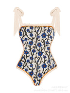 Arrival Push Up Women Bikini Set Floral Printed Ruffle Bikinis Strappy Bandage Swimwear Brazilian Biquini Bathing Suit