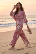 Dreaming Lily Satin Cape Jumpsuit