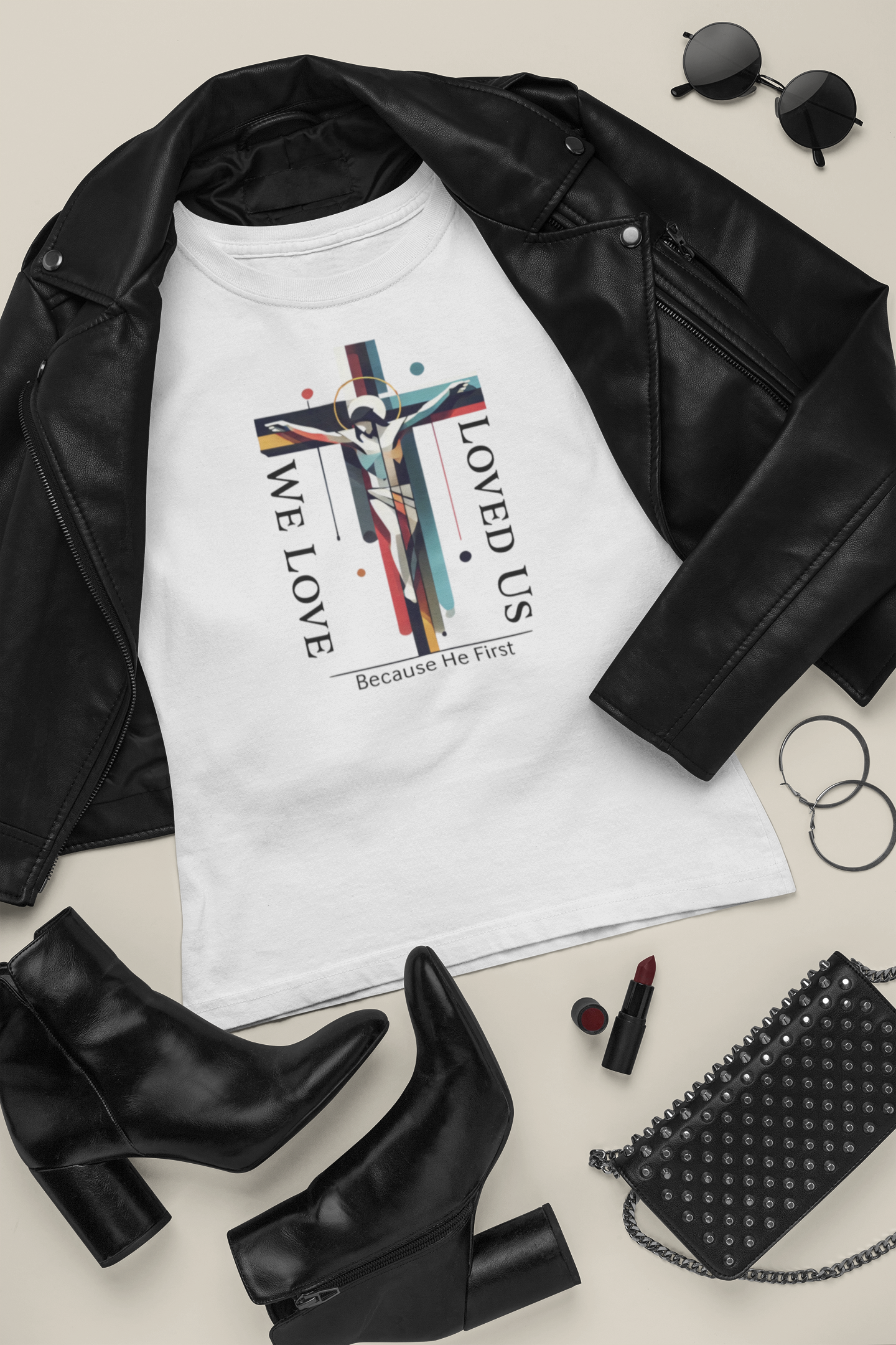 Unisex Regular & Plus Size Custom Modern Art Cross T-Shirt