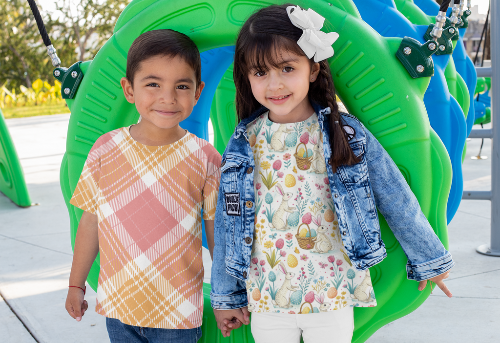 Kids Easter All Over Crew Neck T-shirt